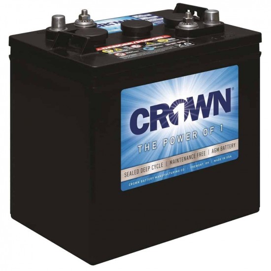 6 VOLTS AGM DEEP CYCLE  BATTERY FROM CROWN FOR SOLAR SYSTEM 